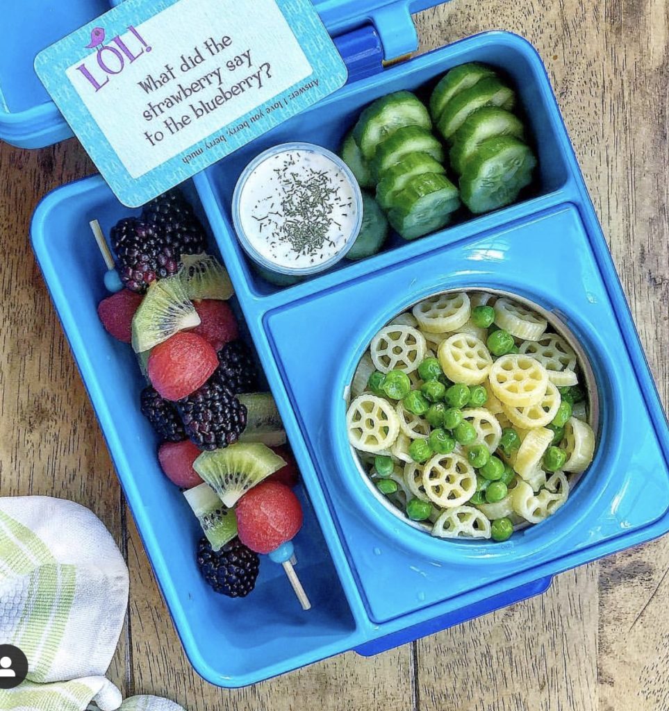 In their @Bentgo lunchboxes and thermos: Salisbury steak, mashed potat