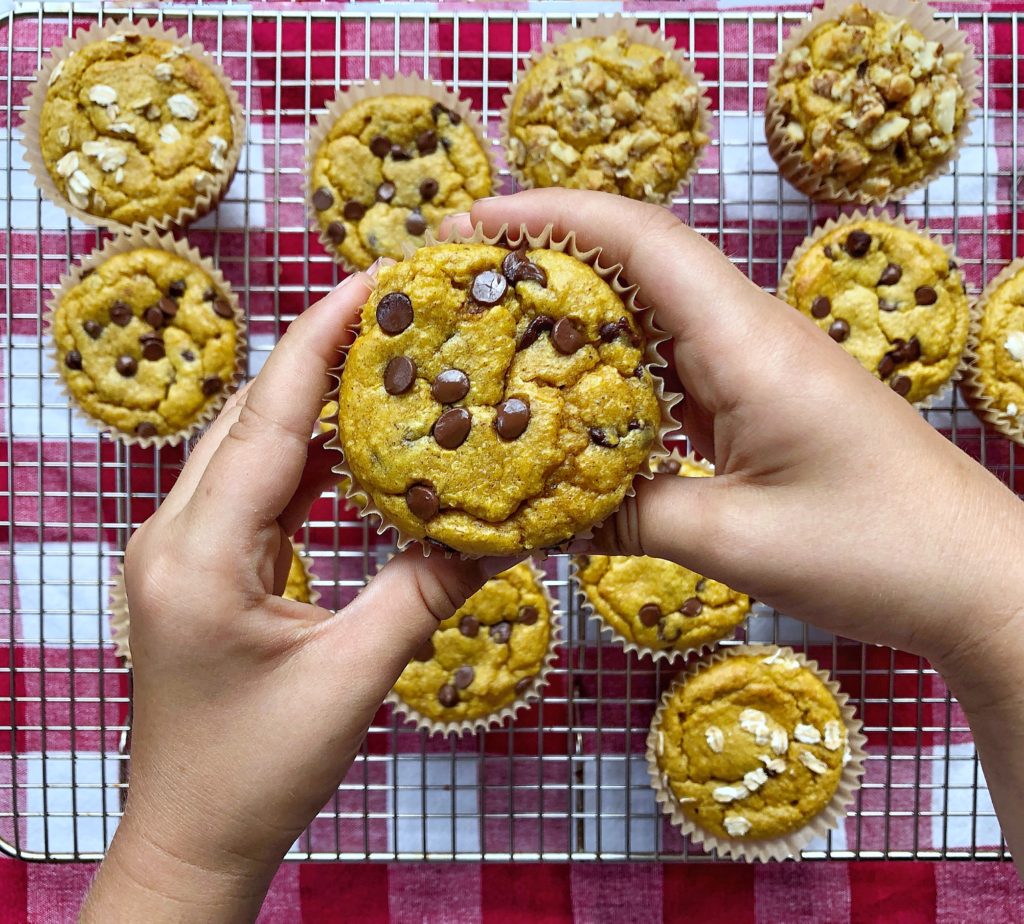 Kids in the Kitchen: Chocolate Pumpkin Blender Muffins