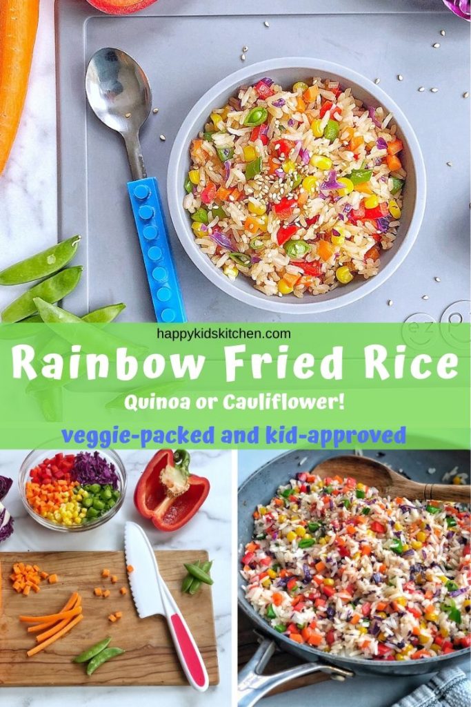10-min Rainbow Fried Rice (easy one-pot rice cooker recipe