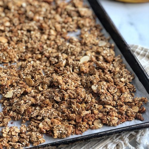 Easy Banana Granola - Happy Kids Kitchen by Heather Wish Staller