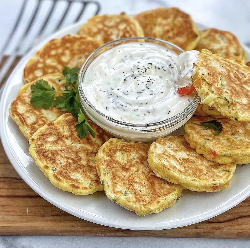 Kids' Bento Box - Corn Cake Pancakes & Yogurt