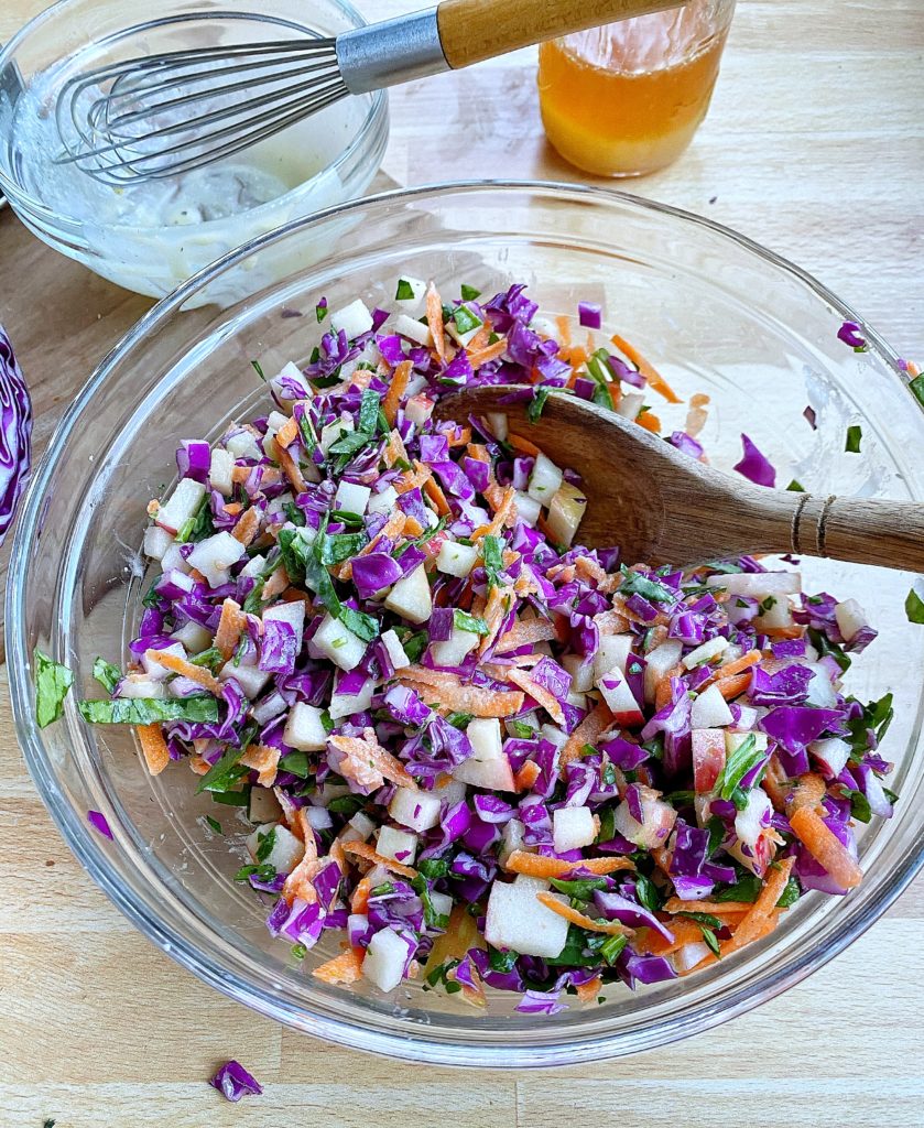 Colourful cabbage salad - Cook Veggielicious