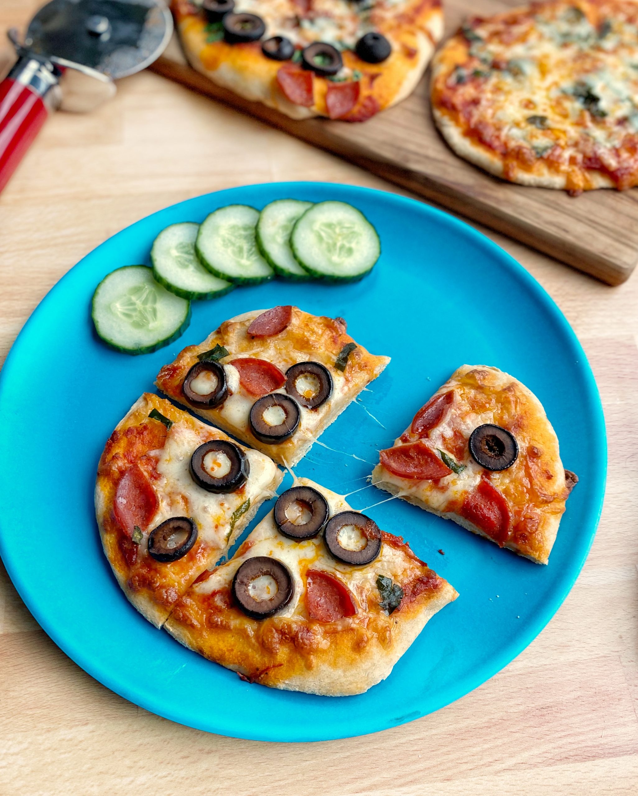 Easy Homemade Pizza (with yeast-free dough) - Happy Kids Kitchen