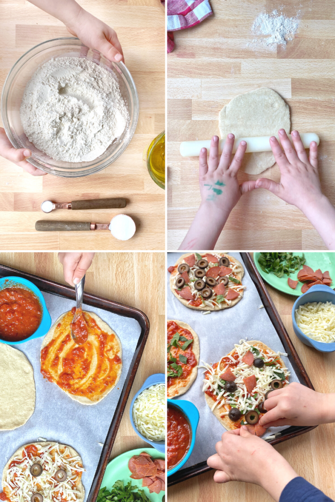 Easy Homemade Pizza with Kids - Teach Beside Me