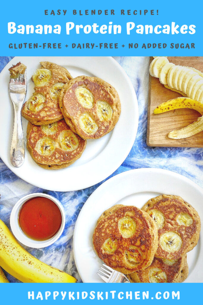Banana Protein Blender Pancakes - Happy Kids Kitchen by Heather Wish ...