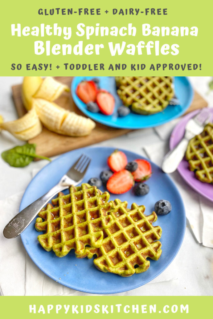 Spinach Banana Waffles - Happy Kids Kitchen by Heather Wish Staller