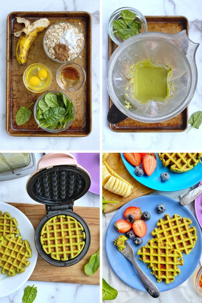 Freezer-Friendly Spinach Waffles