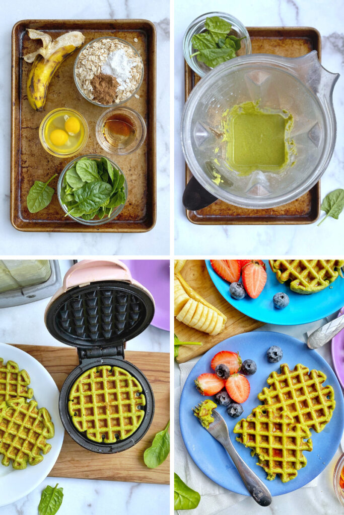 Freezer-Friendly Spinach Waffles for Baby + Toddler - Baby Foode