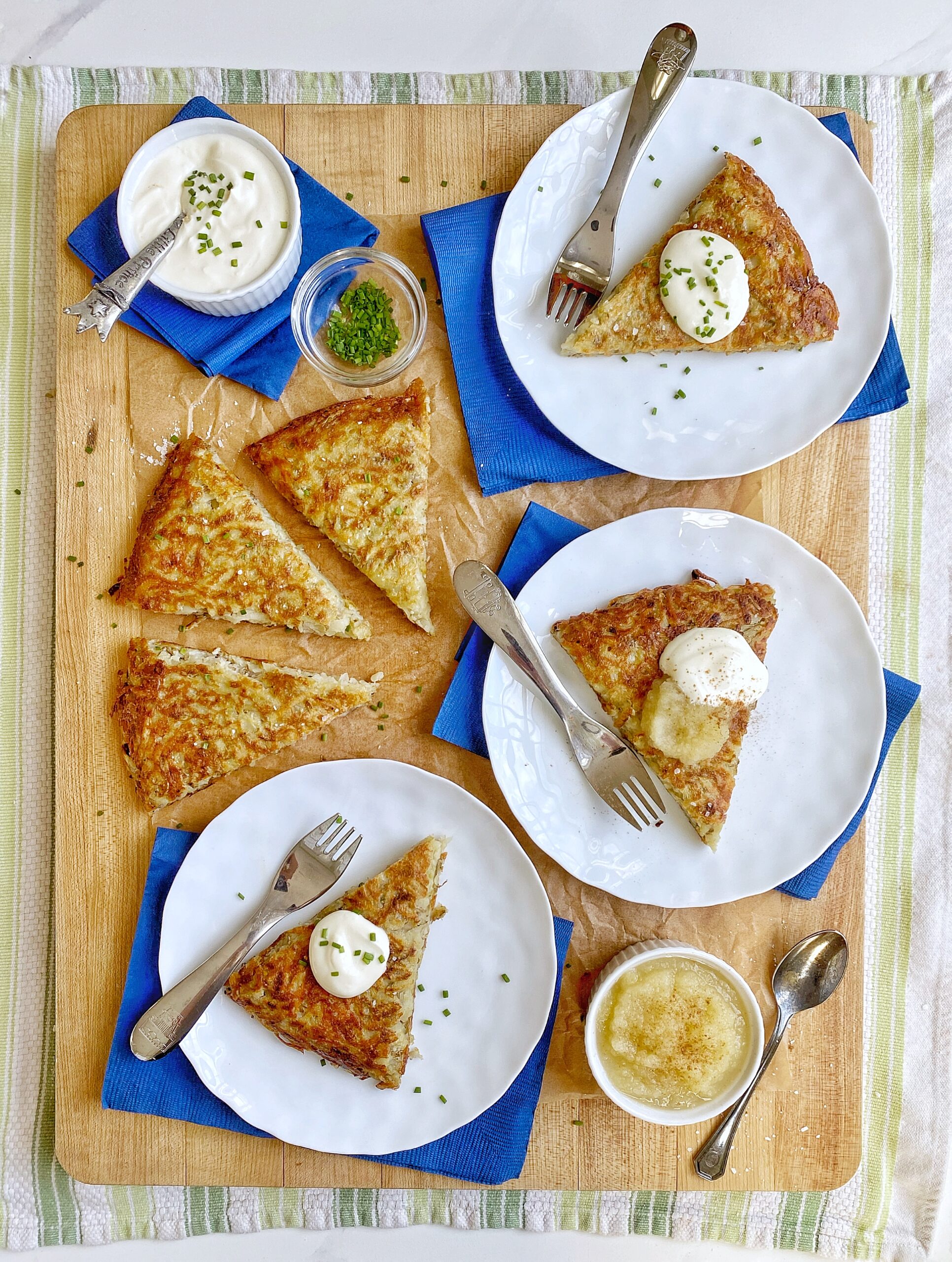 Frying latkes in a skillet, puffs of flour and oil cobwebbing out onto the  stovetop. The cook flipping the potato pancakes with a spatula, kids  eagerly peeking inside the skillet. Generative AI