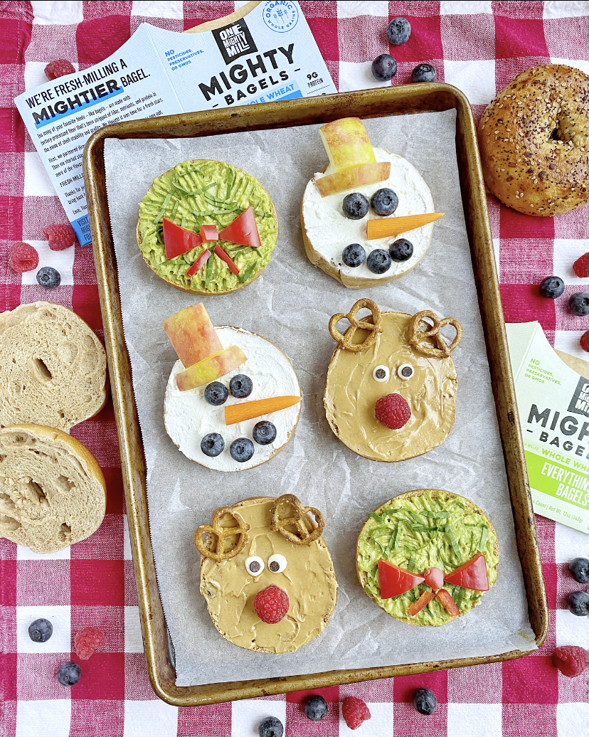 Fun and Healthy Holiday Bagels