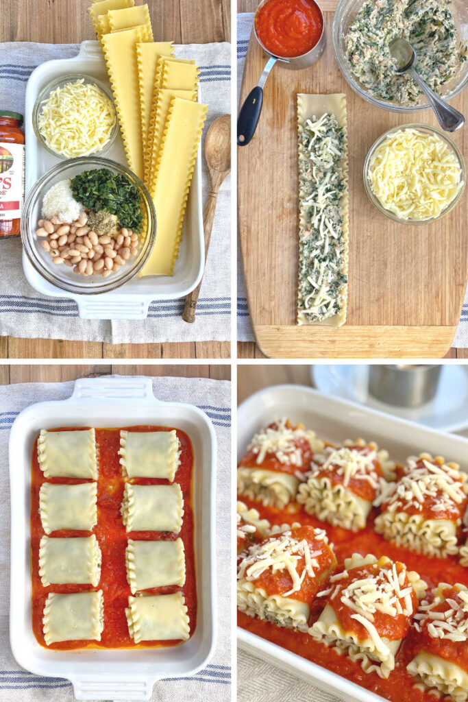 Vegetarian Lasagna Rolls with White Beans and Spinach - Happy Kids ...
