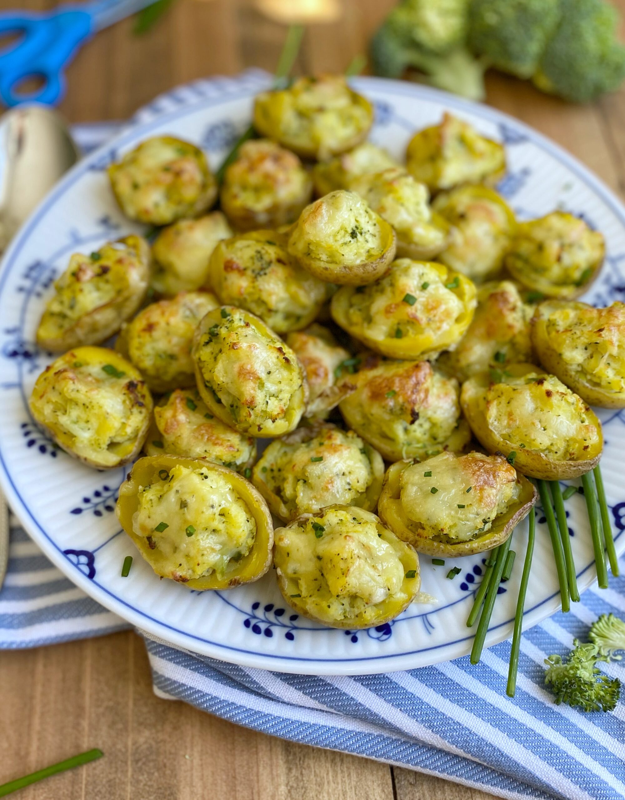 twice baked potatoes broccoli