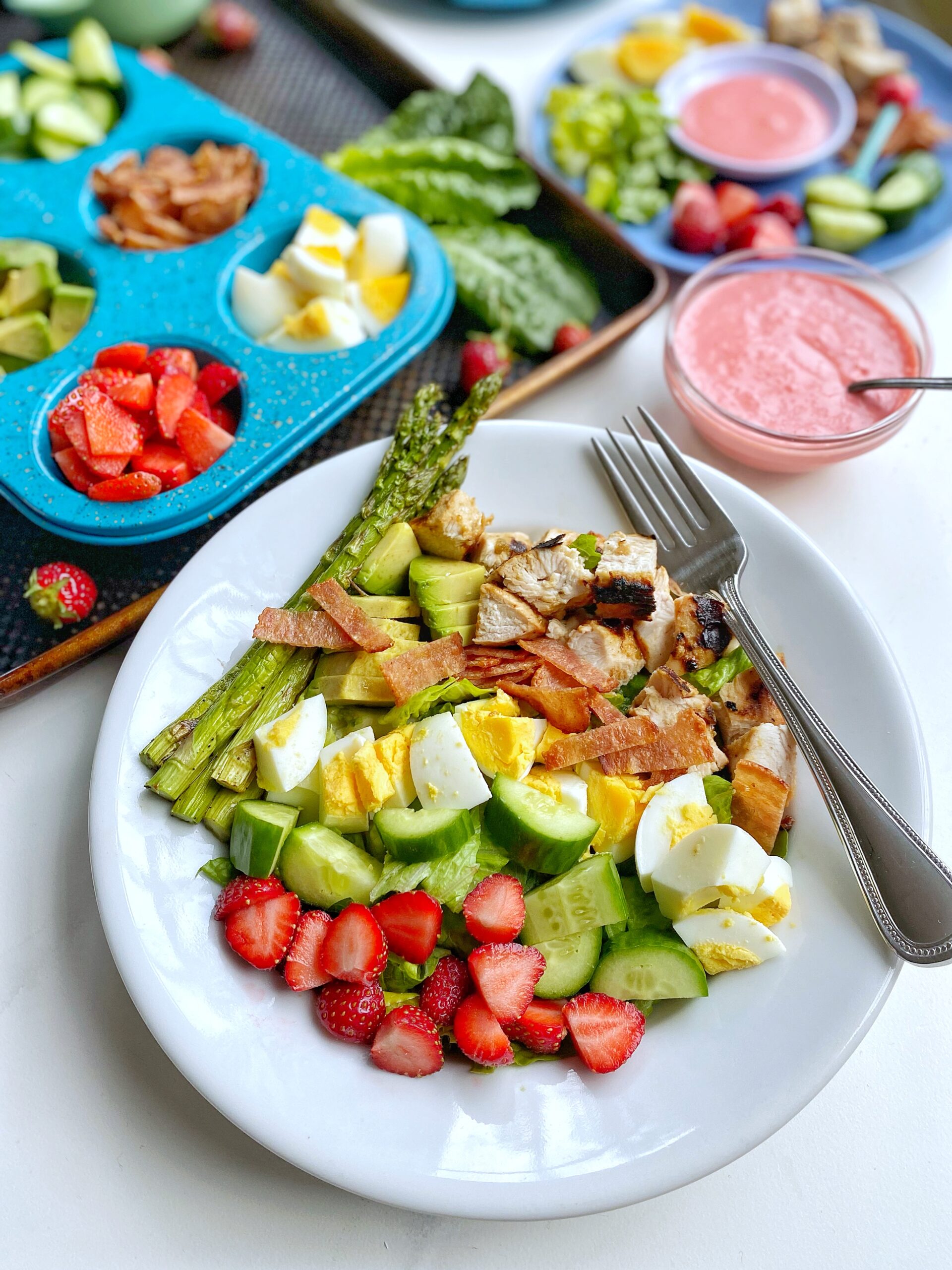 Easy Lunchbox Cobb Salads - Family Fresh Meals