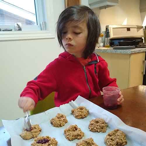 PB&J Breakfast Cookies Ben, Age 7