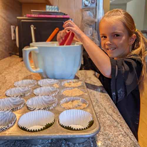 Pizza Lunch Box Muffins Violet, Age 7