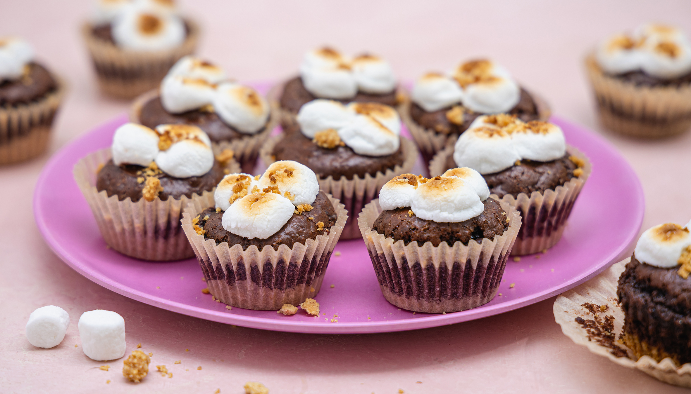 Brownie Heart Cupcakes Recipe